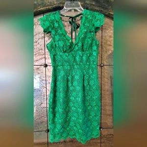 Beautiful Lace Kelly Green Dress
